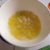 離乳食☆白菜とコーンのスープ